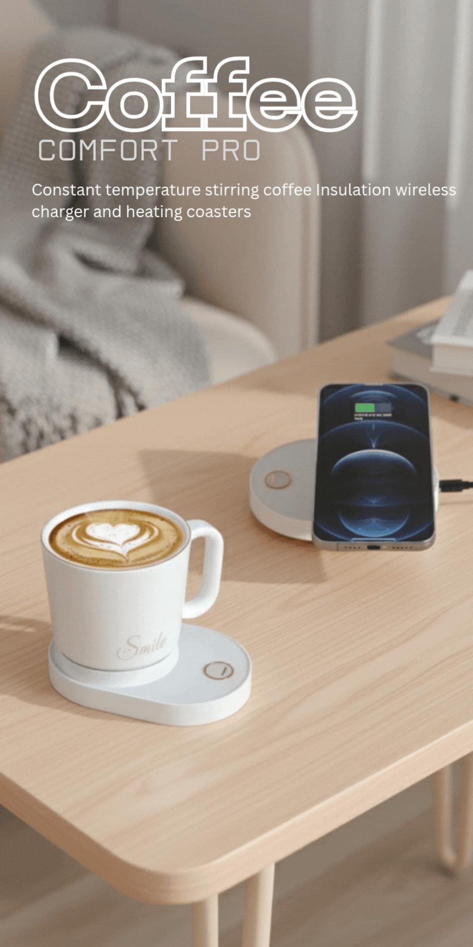 The Ultimate Coffee Coaster: Heat, Stir, and Charge